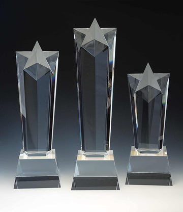 Crystal Award, Corporate Crystal Award, Crystal star tower award, modern crystal award